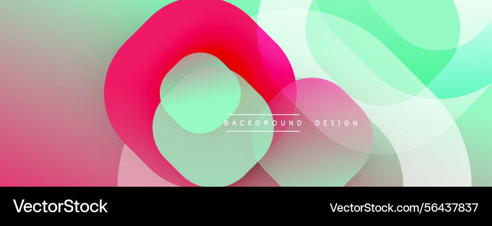 Abstract colorful shapes overlap creating soft Abstract colorful shapes overlap creating soft vector image