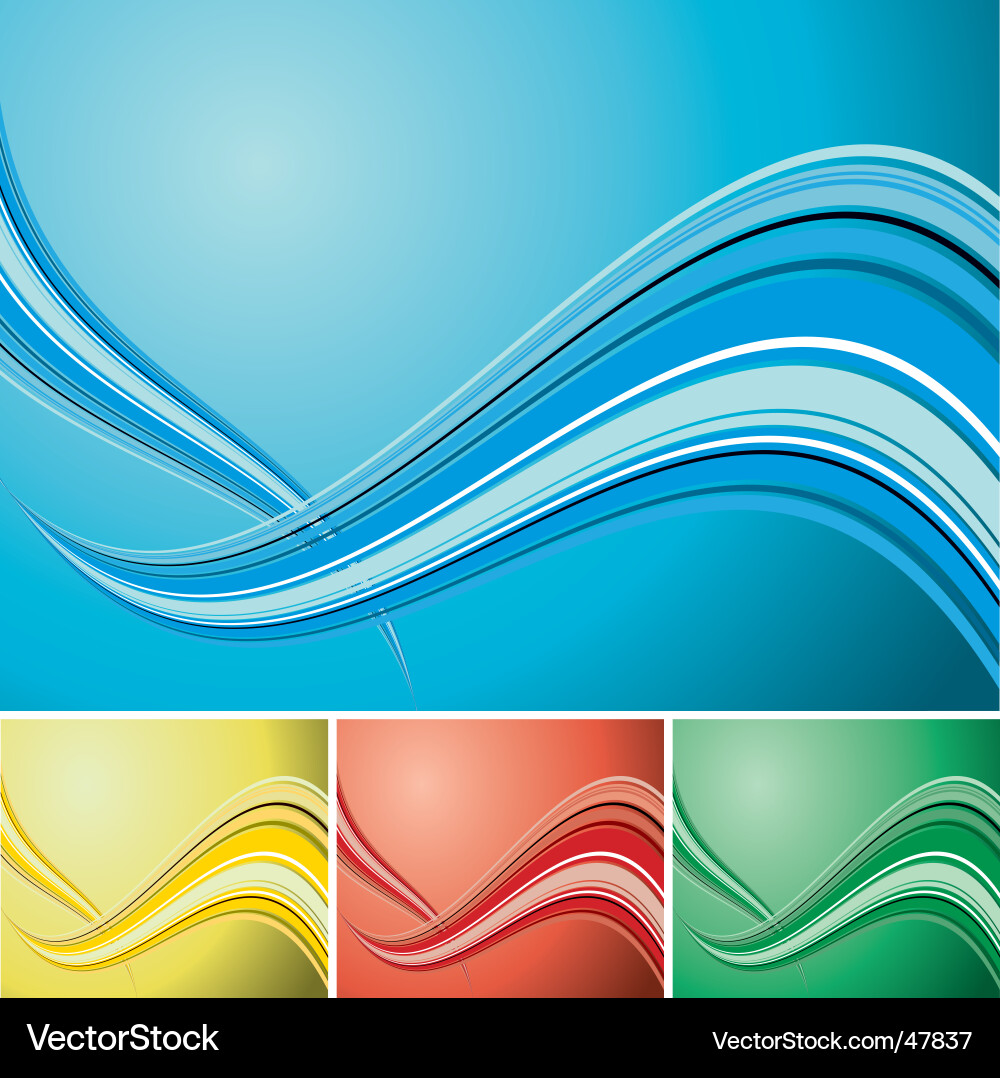 Dynamic Wave Background vector image