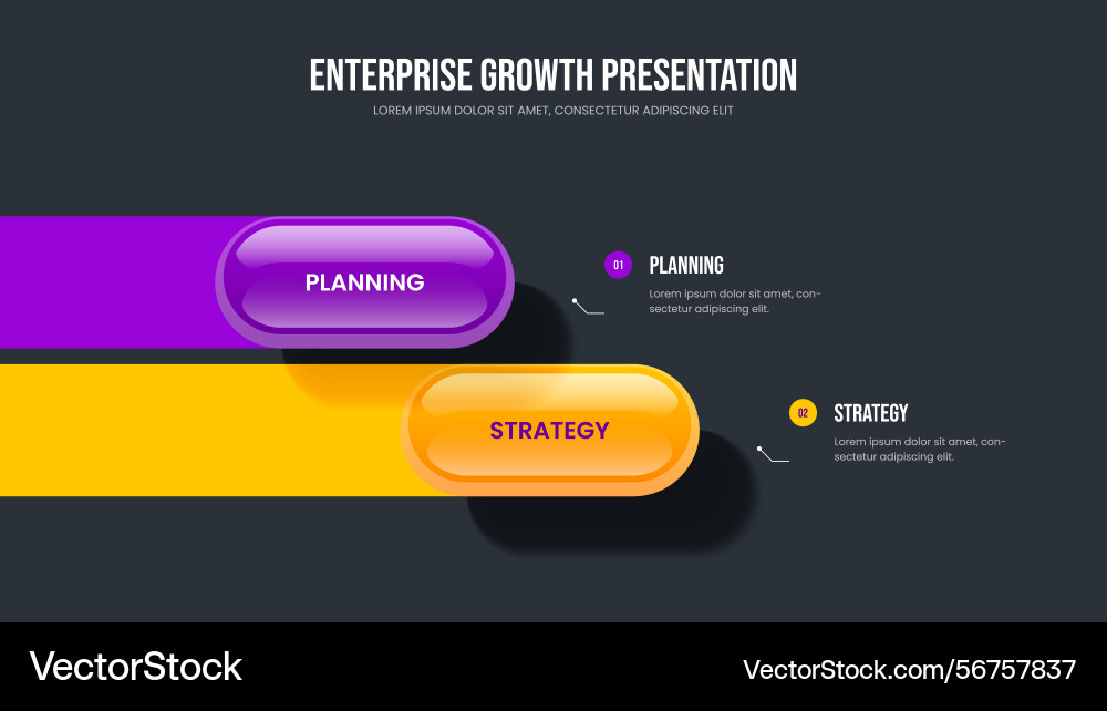 Visual analysis slide layout consulting Visual analysis slide layout consulting vector image