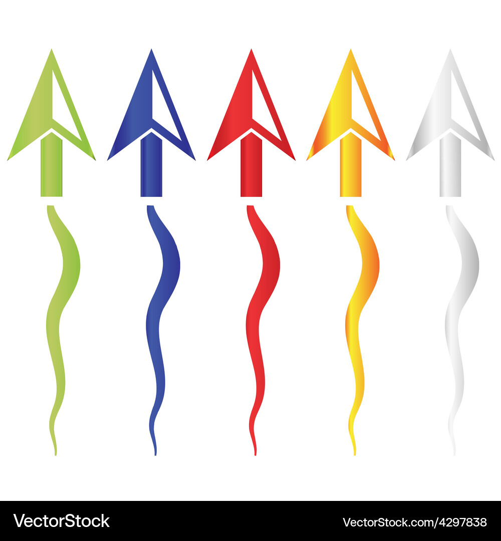 Color computer mouse cursors symbols icons eps10 Vector Image