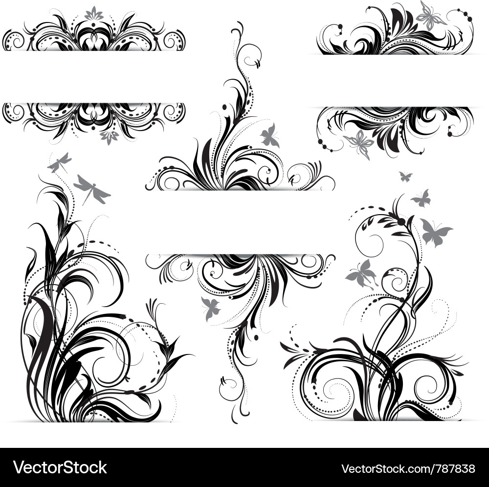 Elegant Floral Ornament Vector Image