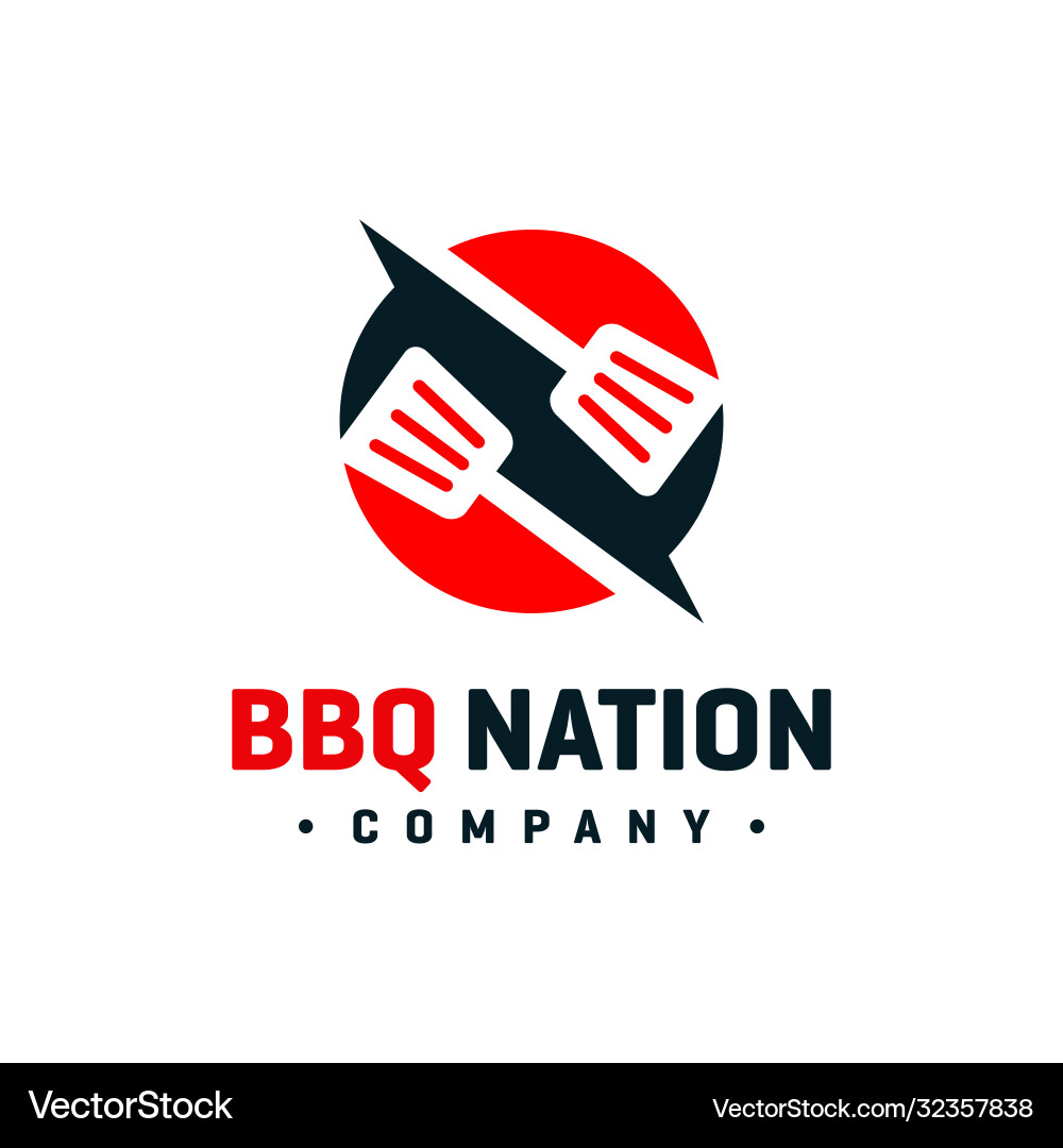 Modern BBQ Logo Concept Vector Image