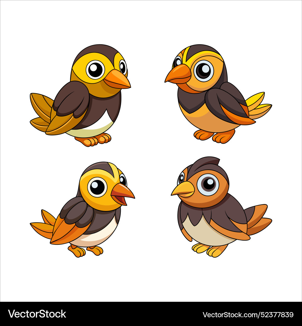 Bobolink bird logo Vector Image