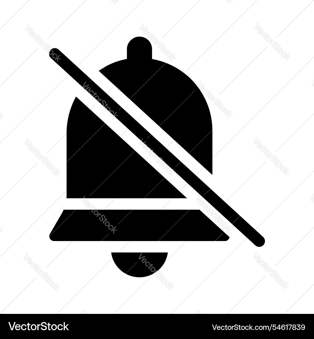 Disable notification Vector Image