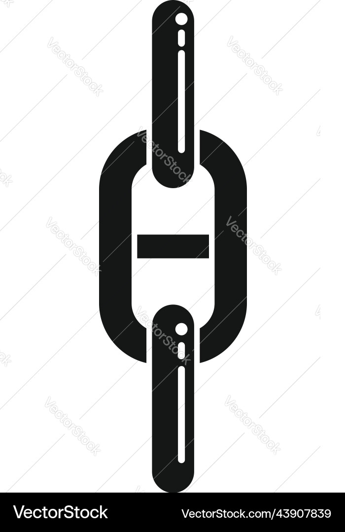 Technology chain icon simple web link Technology chain icon simple web link vector image