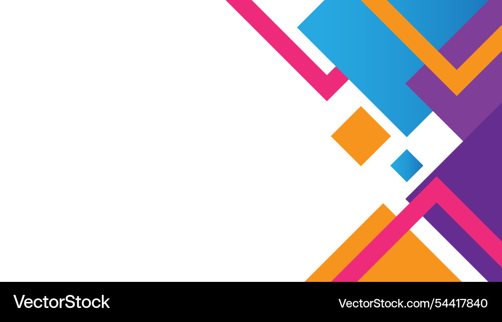 Abstract background with colorful triangles abstr Vector Image