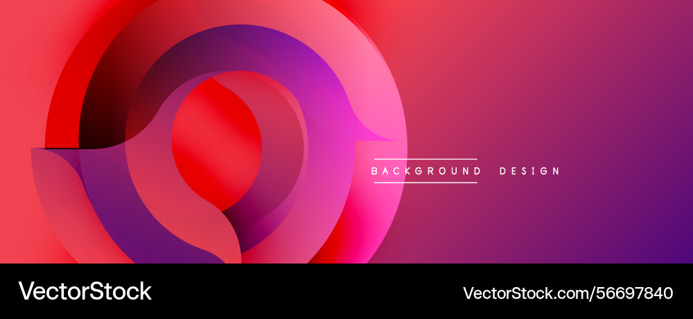Abstract gradient circles overlap creating Abstract gradient circles overlap creating Vector Image