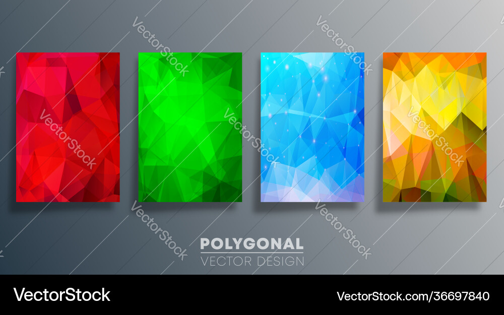 Dynamic Polygonal Pattern Vector Image
