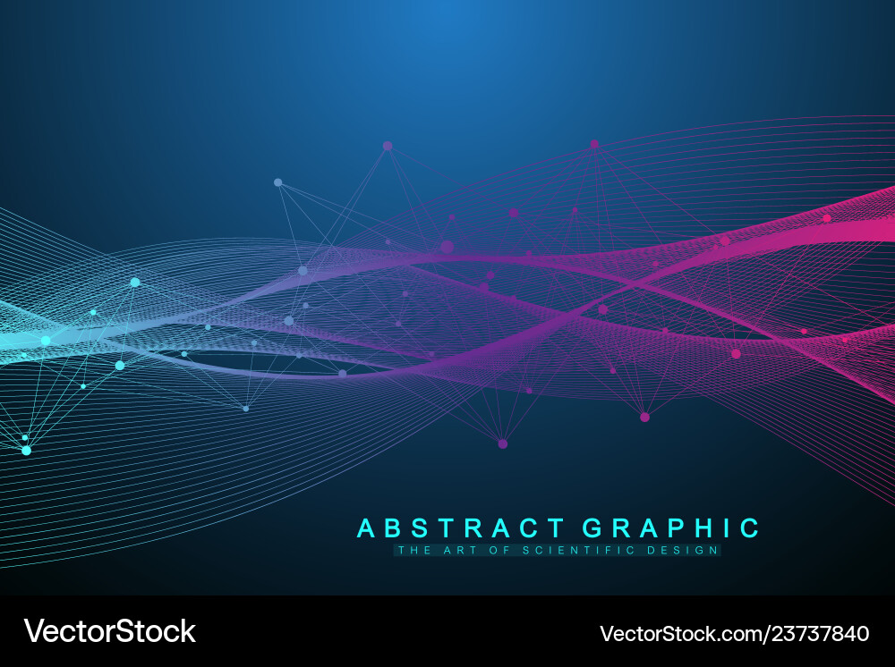 Quantum Computing & AI vector image