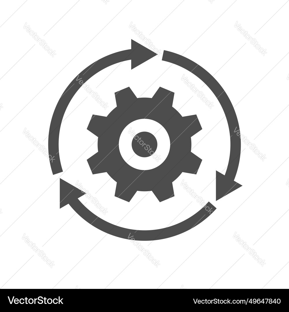 Workflow Progress Icon vector image