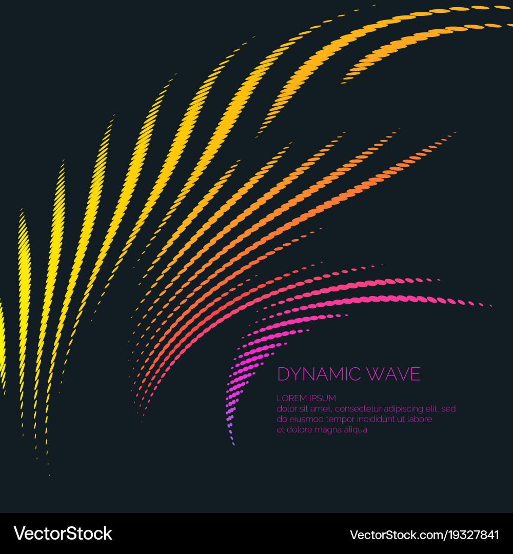 Abstract background with a colored dynamic vector image