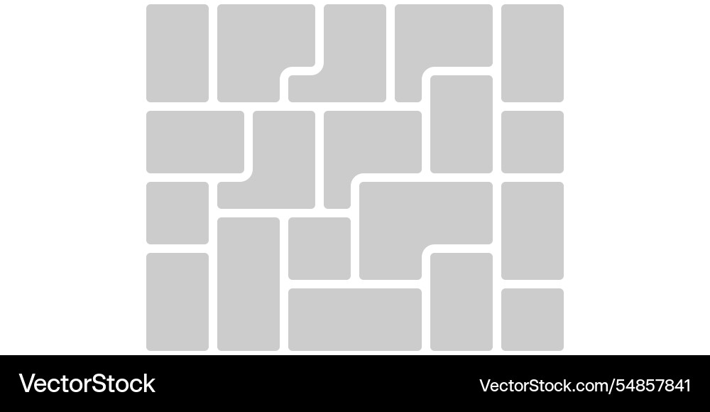 Collage image frame grid template rectangle card Collage image frame grid template rectangle card vector image