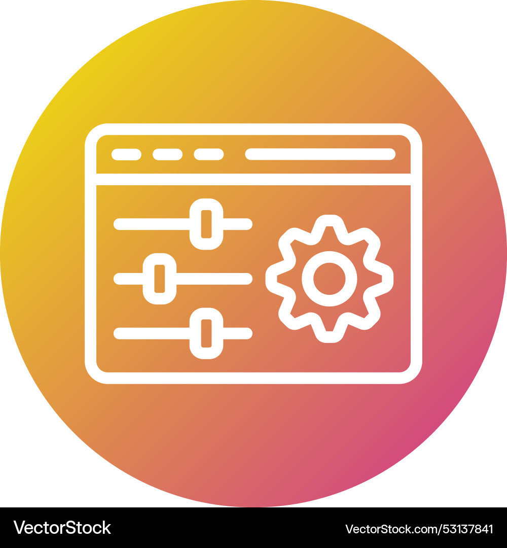 Configuration icon design vector image