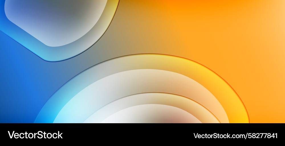 Dynamic Gradient Layers Vector Image