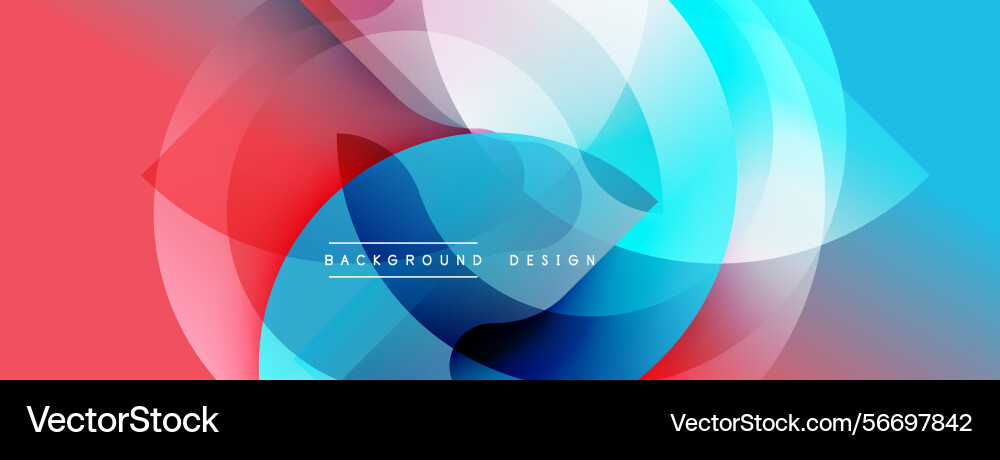 Abstract colorful layers create dynamic visual Vector Image
