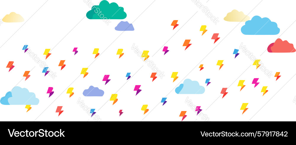 Abstract raindrops and clouds pattern for weather Vector Image