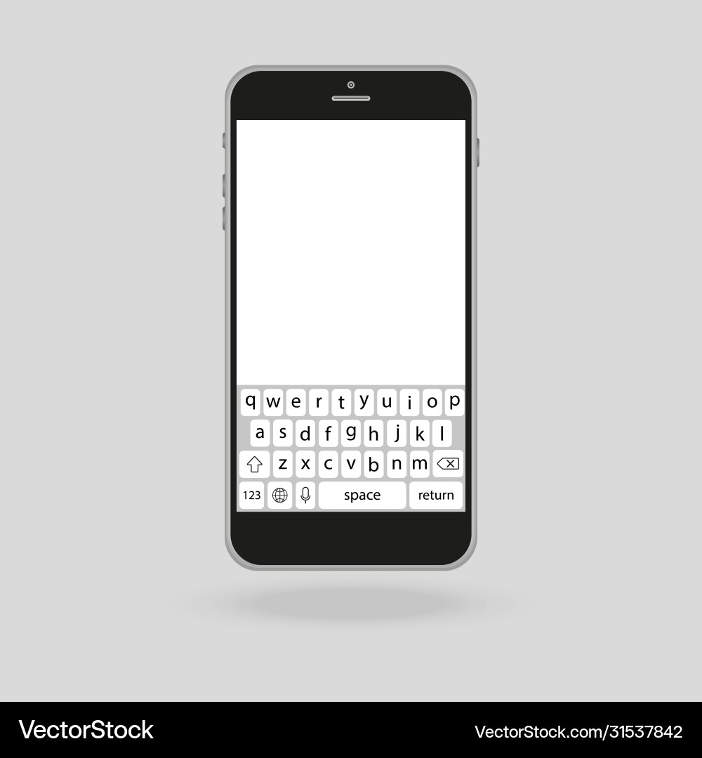 Touchscreen Smartphone Keypad vector image