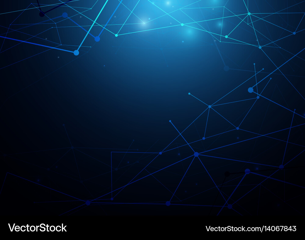 Abstract Circuit Network vector image