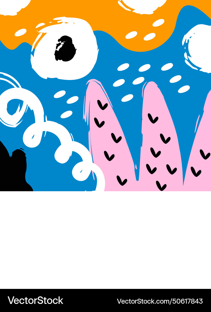 Artistic brush texture pattern Vector Image