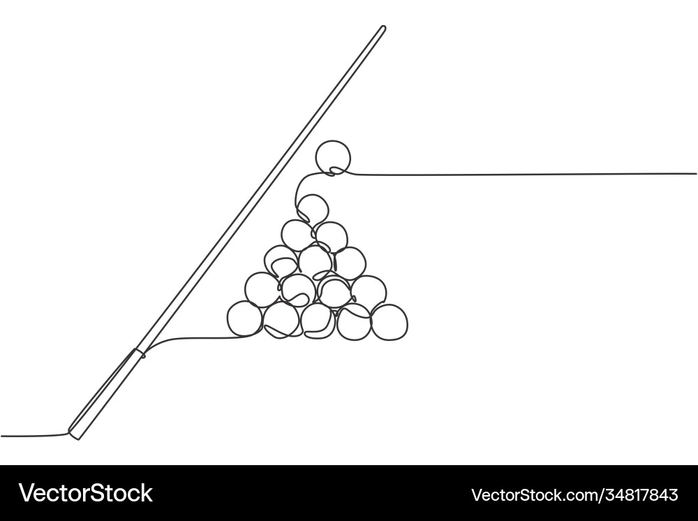 Single continuous line drawing triangle Single continuous line drawing triangle Vector Image
