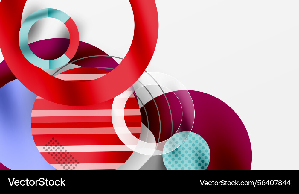 Abstract composition overlapping circles lines Abstract composition overlapping circles lines vector image