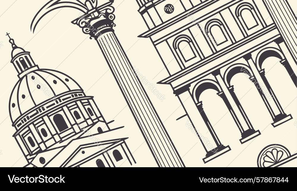 Ancient structures obelisk seamless pattern Vector Image