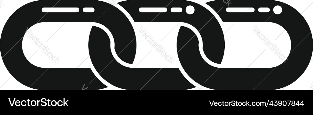 Chain connection icon simple internet system Chain connection icon simple internet system vector image