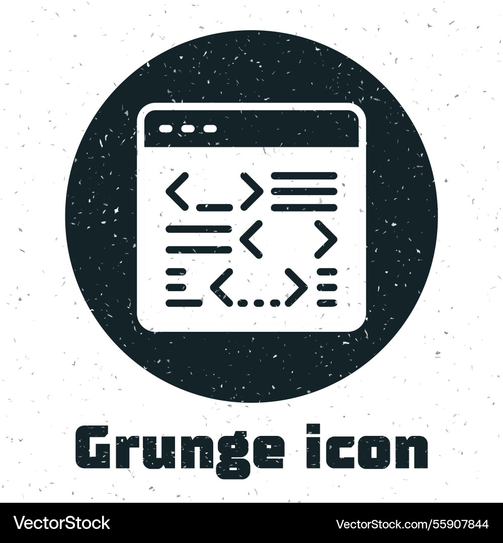 Grunge Software Web-Entwickler Programmiercode Grunge Software Web-Entwickler Programmiercode Vektorbild