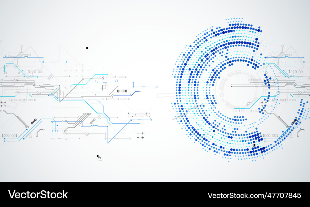 Abstrakte Technologie Konzept Platine hoch Abstrakte Technologie Konzept Platine hoch vektorbild