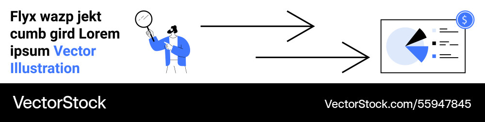Business analysis process with charts and data Vector Image
