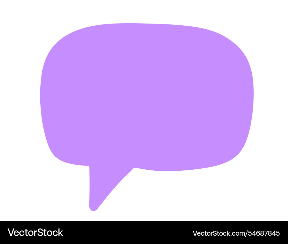 Chat speech bubble message text cloud shape Chat speech bubble message text cloud shape vector image
