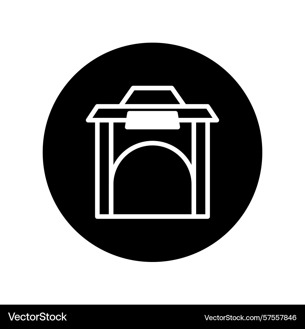 A minimalist icon of container symbolizing Vector Image