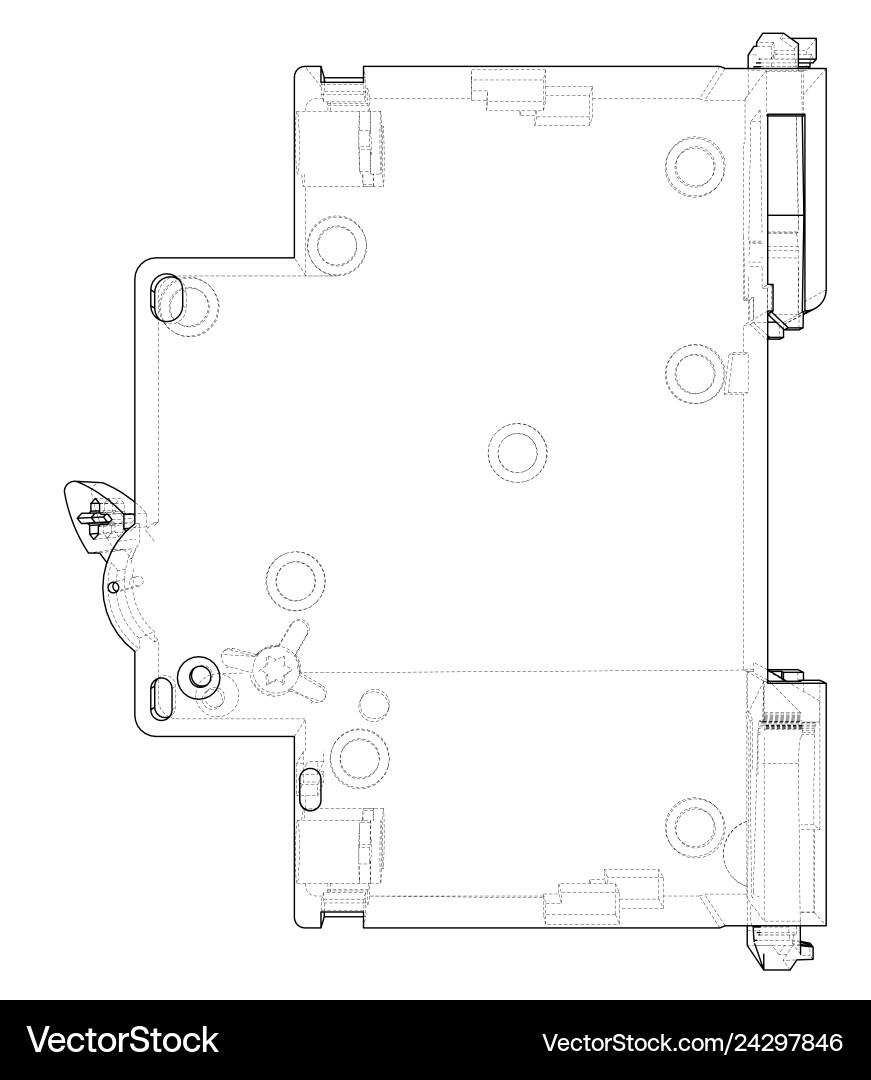 Automatic circuit breaker concept Vector Image