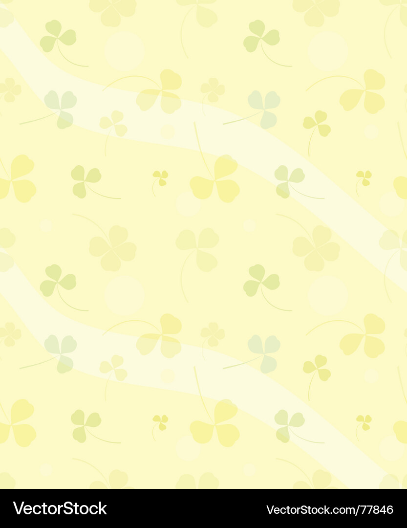 Clover Leaf Pattern Vector Image