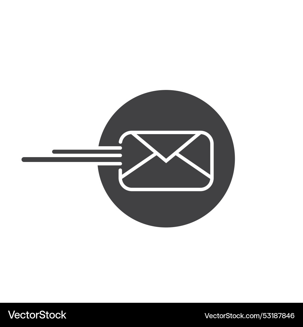 Sending massage icon element design template vector image