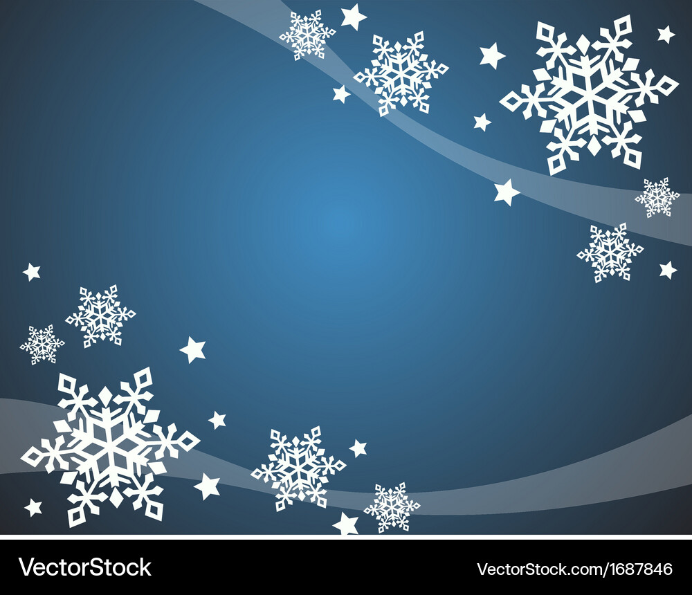 Snowflake background Vector Image