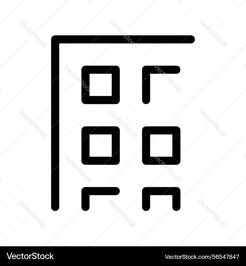 Abstract line icon representation of a multi Abstract line icon representation of a multi vector image