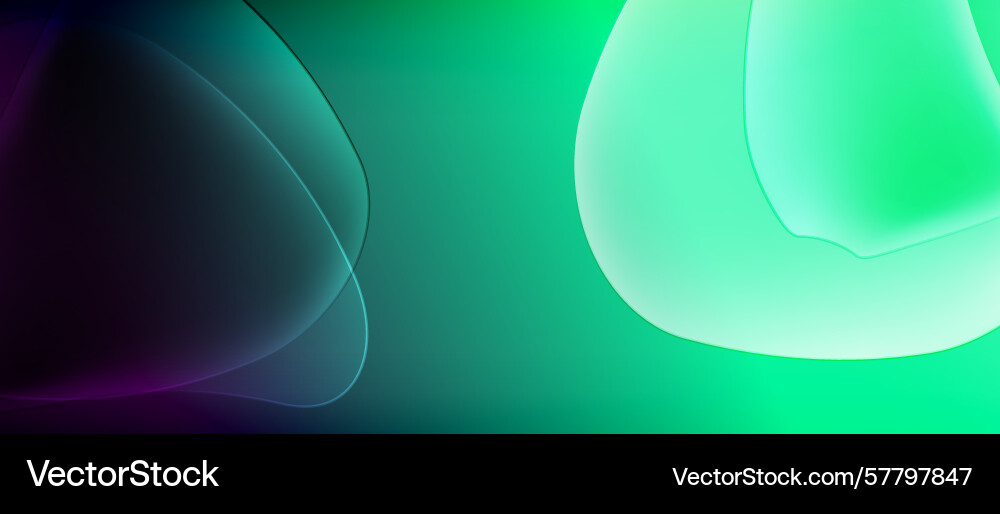 Abstract shapes blend creating vibrant gradients Vector Image