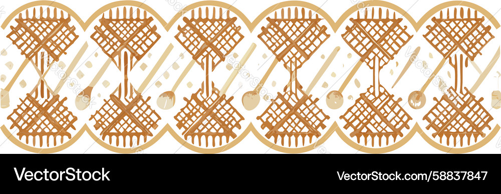 Intricate Geometric Border Vector Image
