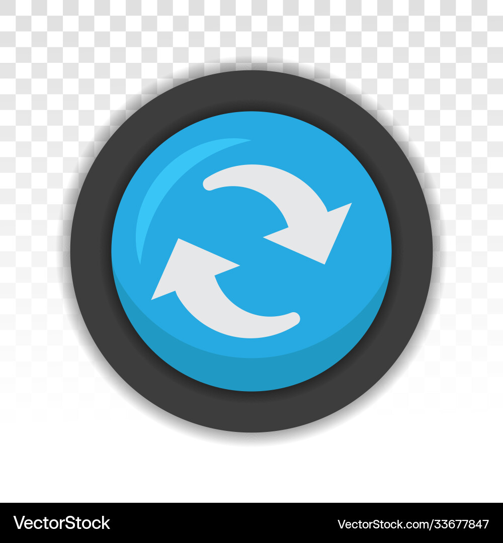 Sync refresh or webpage reload flat icon vector image