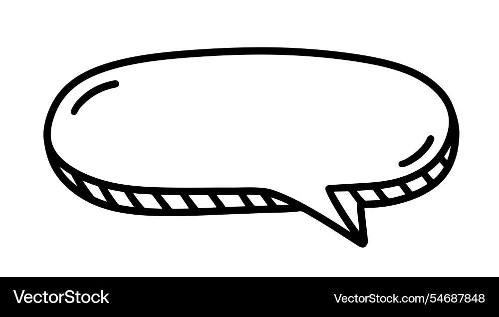 Chat speech bubble message text cloud shape Chat speech bubble message text cloud shape vector image