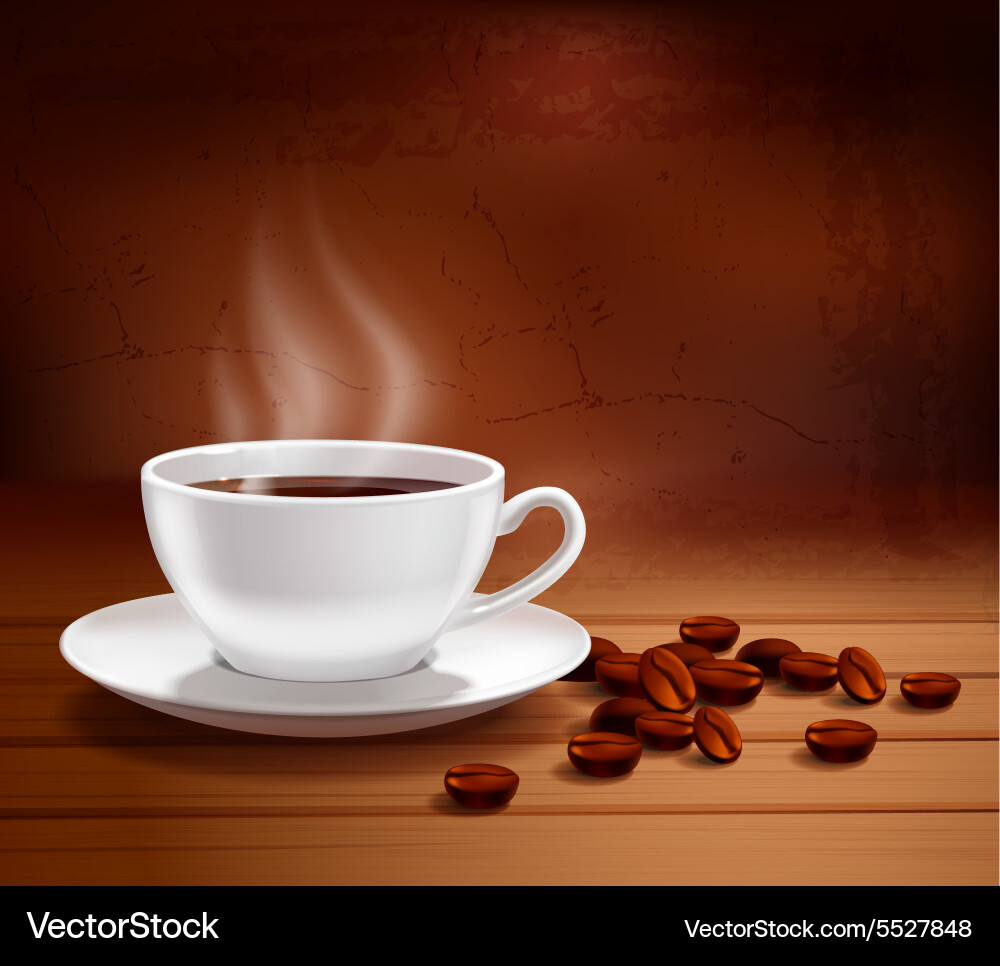 Coffee background Royalty Free Vector Image - VectorStock