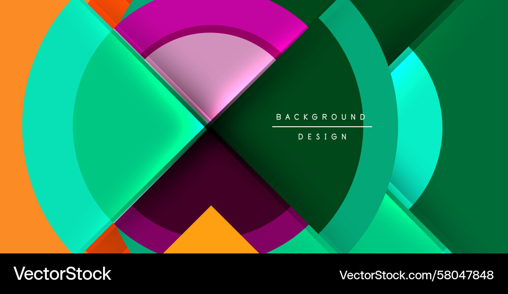 Dynamic Abstract Circles Vector Image