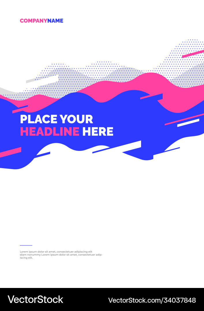 Dynamic Abstract Waves Layout vector image