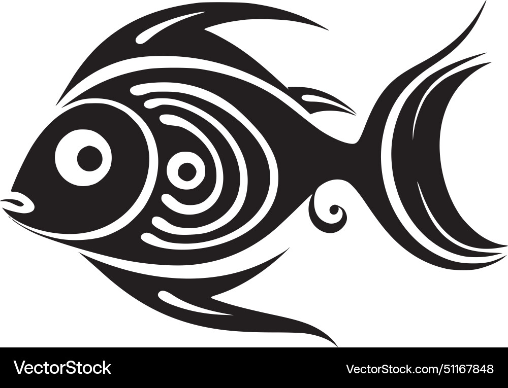 Fisch - hochwertiges Logo ideal für T-Shirt Fisch - hochwertiges Logo ideal für T-Shirt vektorbild