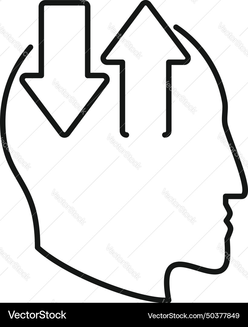 Change memory shelf icon outline mind Change memory shelf icon outline mind vector image