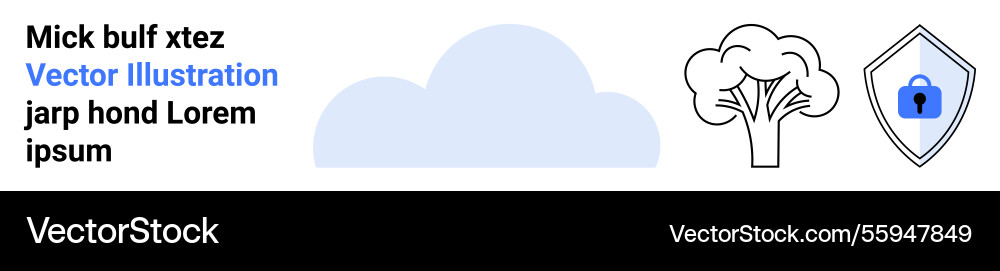 Cloud computing concept with secure data storage Cloud computing concept with secure data storage vector image