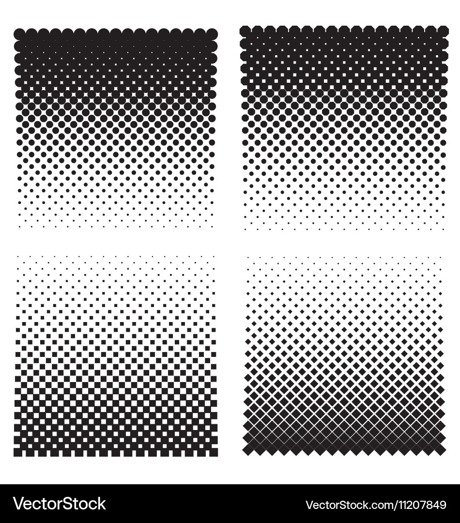 Halftone Dot Patterns vector image
