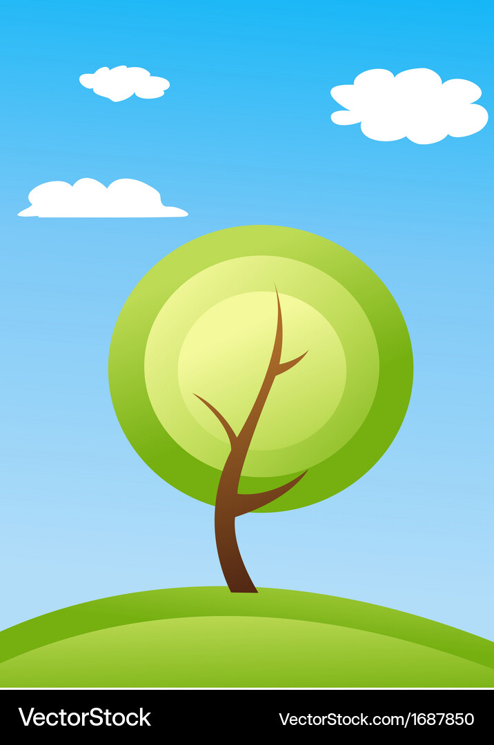 Abstract tree Vector Image