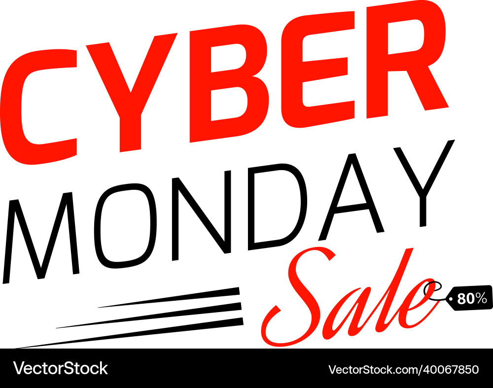 Black friday and cyber monday sale Black friday and cyber monday sale vector image